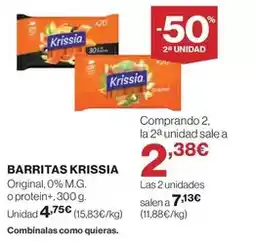 Hipercor Krissia - barritas oferta