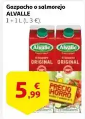 Alcampo Alvalle - gazpacho o salmorejo oferta