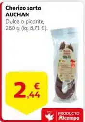 Alcampo Auchan - chorizo sarta oferta