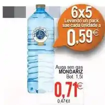 Plenus Supermercados Mondariz - auga sen gas oferta