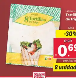 Lidl La Cestera Tortillas de trigo oferta