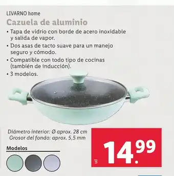 Lidl LIVARNO home Cazuela de aluminio oferta