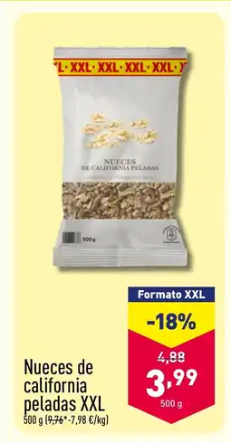 ALDI Nueces de california peladas XXL oferta