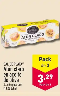 ALDI SAL DE PLATAⓇ Atún claro en aceite de oliva oferta