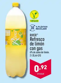 ALDI RIVER® Refresco de limón con gas oferta