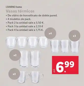 Lidl LIVARNO home Vasos térmicos oferta