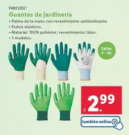 Lidl PARKSIDE® Guantes de jardinería oferta