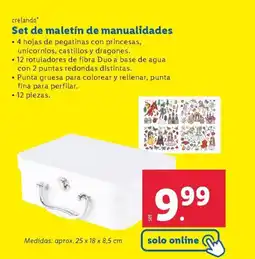 Lidl crelando* Set de maletín de manualidades oferta