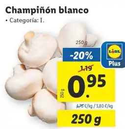 Lidl Champiñón blanco oferta