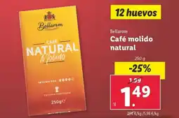 Lidl Bellarom Café molido natural oferta