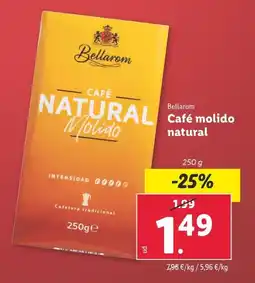 Lidl Bellarom Café molido natural oferta