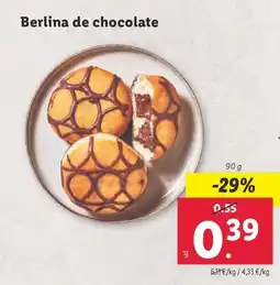 Lidl Berlina de chocolate oferta