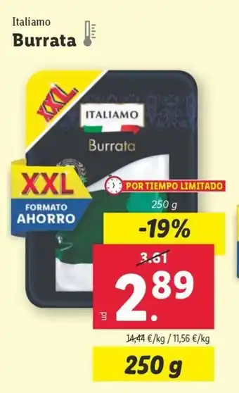 Lidl Italiamo Burrata oferta