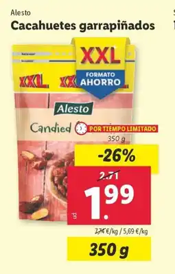 Lidl Alesto Cacahuetes garrapiñados oferta