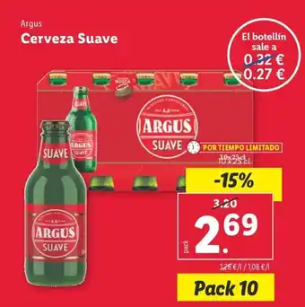 Lidl Argus Cerveza Suave oferta