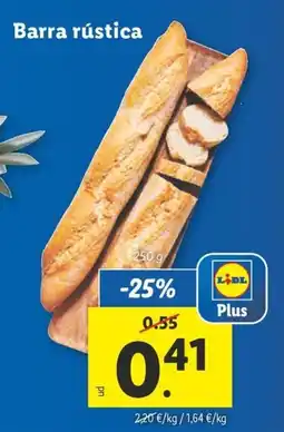 Lidl Barra rústica oferta
