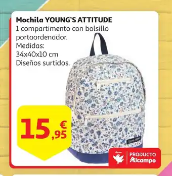 Alcampo Mochila YOUNG'S ATTITUDE oferta