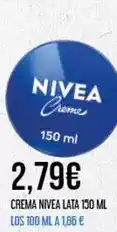 Claudio Nivea - crema lata oferta