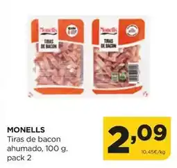 Alimerka Monells - tiras de bacon ahumado oferta