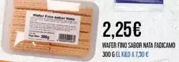 Claudio Wafer fino sabor nata fadicamo oferta