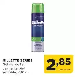 Alimerka Gillette - series gel de afeitar calmante piel sensible oferta