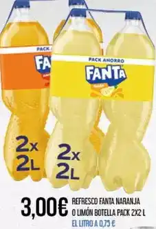 Claudio Fanta - refresco naranja o limon botella oferta