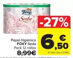 Carrefour Foxy - papel higienico seda oferta