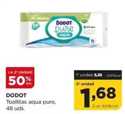 Alimerka Dodot - toallitas aqua pure oferta