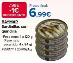 Costco Baymar - sardinillas con guindilla oferta