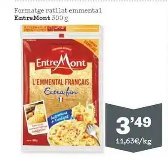Sorli Entremont Formatge Ratllat Emmental 300g oferta