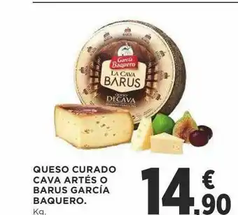 Supercor Queso Curado Cava Artés O Barus García Baquero oferta