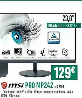 PCBox Msi Pro Mp242 MSI2396 oferta