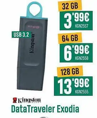 PCBox Kingston Datatraveler Exodia USB 3.2 oferta