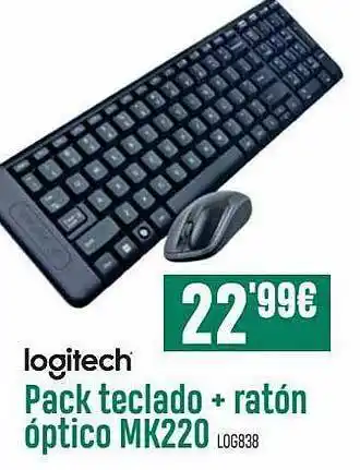 PCBox Logitech Pack Teclado + Ratón óptico Mk220 LOG838 oferta