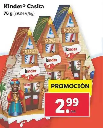 Lidl Kinder Casita 76g oferta