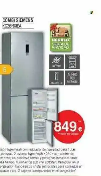 Milar Combi Siemens Kg36nxiea oferta