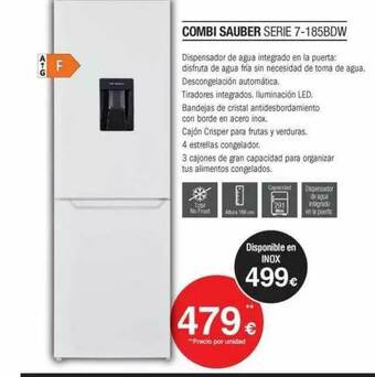 Milar Combi Sauber Serie 7 185bdw oferta