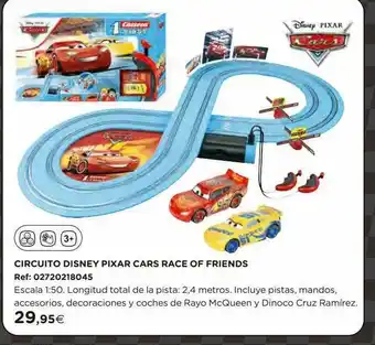Hipercor Circuito Disney Pixar Cars Race O Friends oferta