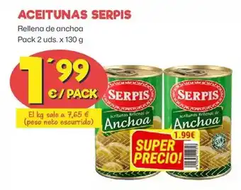 AhorraMas Serpis - aceitunas oferta