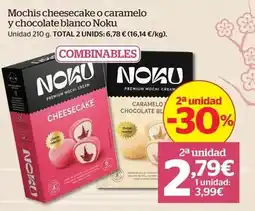 La Sirena Noku - mochis cheesecake o caramelo y chocolate blanco oferta