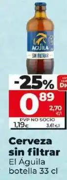 Dia El águila - cerveza sin filtrar oferta