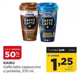 Alimerka Kaiku - caffe latte cappuccino o proteina oferta