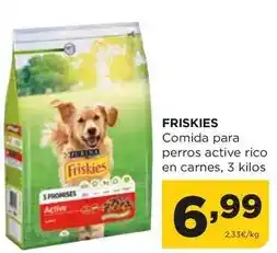 Alimerka Purina - friskies comida para perros active rico en carnes oferta