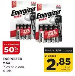 Alimerka Energizer - max pilas aa o aaa oferta