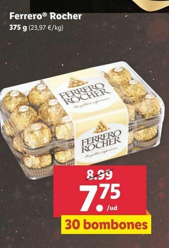 Lidl Bombones ferrero rocher oferta