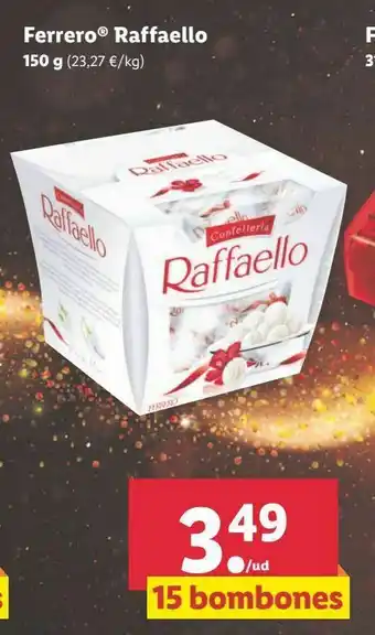 Lidl Bombones raffaello oferta