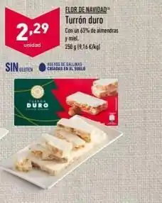 ALDI Turrón duro flor oferta