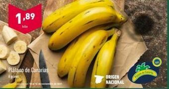 ALDI Plátanos de canarias oferta