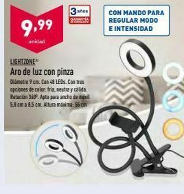 ALDI Aro de luz oferta