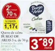 Supermercados Bip Bip Burgo de arias - queso de cabra oferta